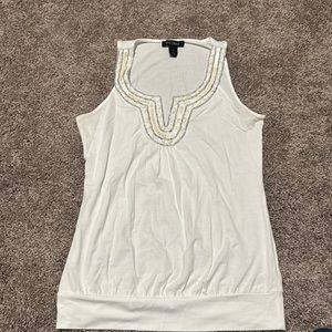 WHBM White dress tank